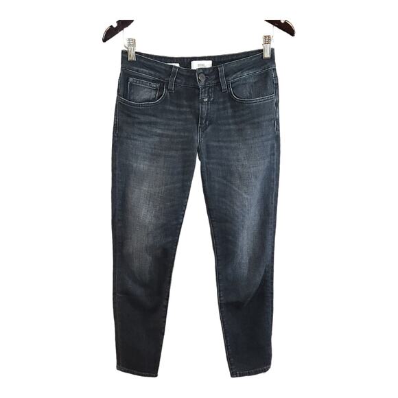 Closed Baker Mid-rise Ankle Skinny Jeans in Faded Black Lived-in Wash Women's 26 - Picture 3 of 10